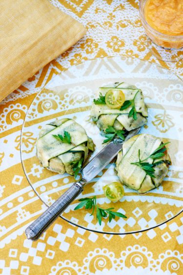 recette de terrine de courgette aux poivrons et aubergines