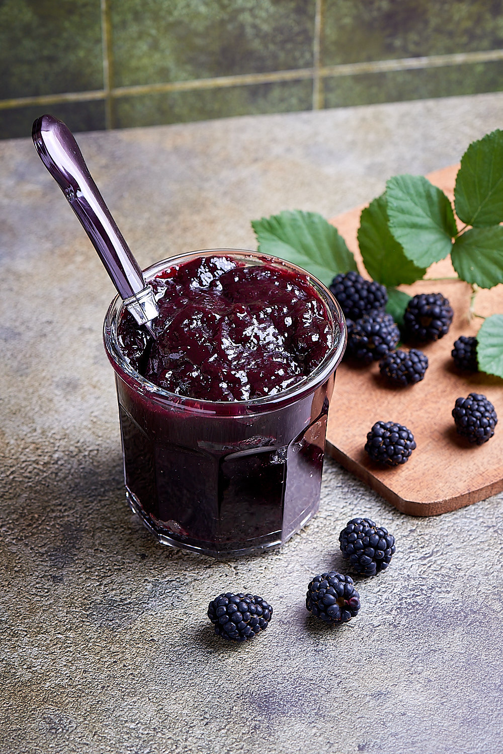 photo de confiture de mûres maison