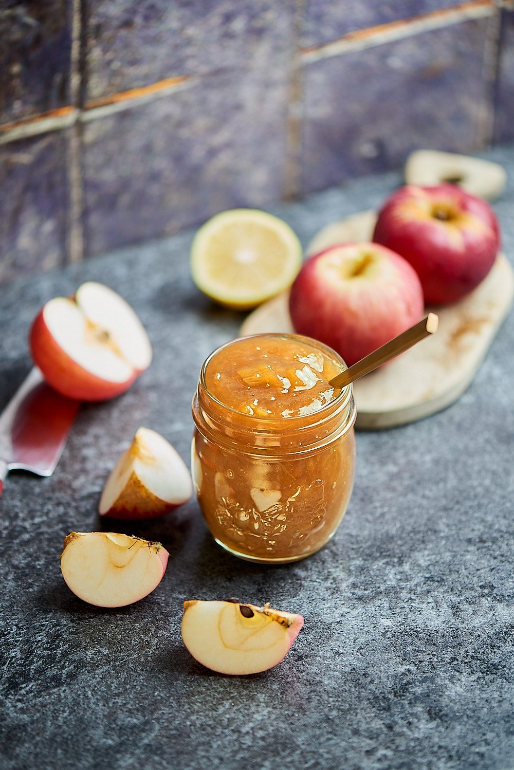 photo de confiture de pomme