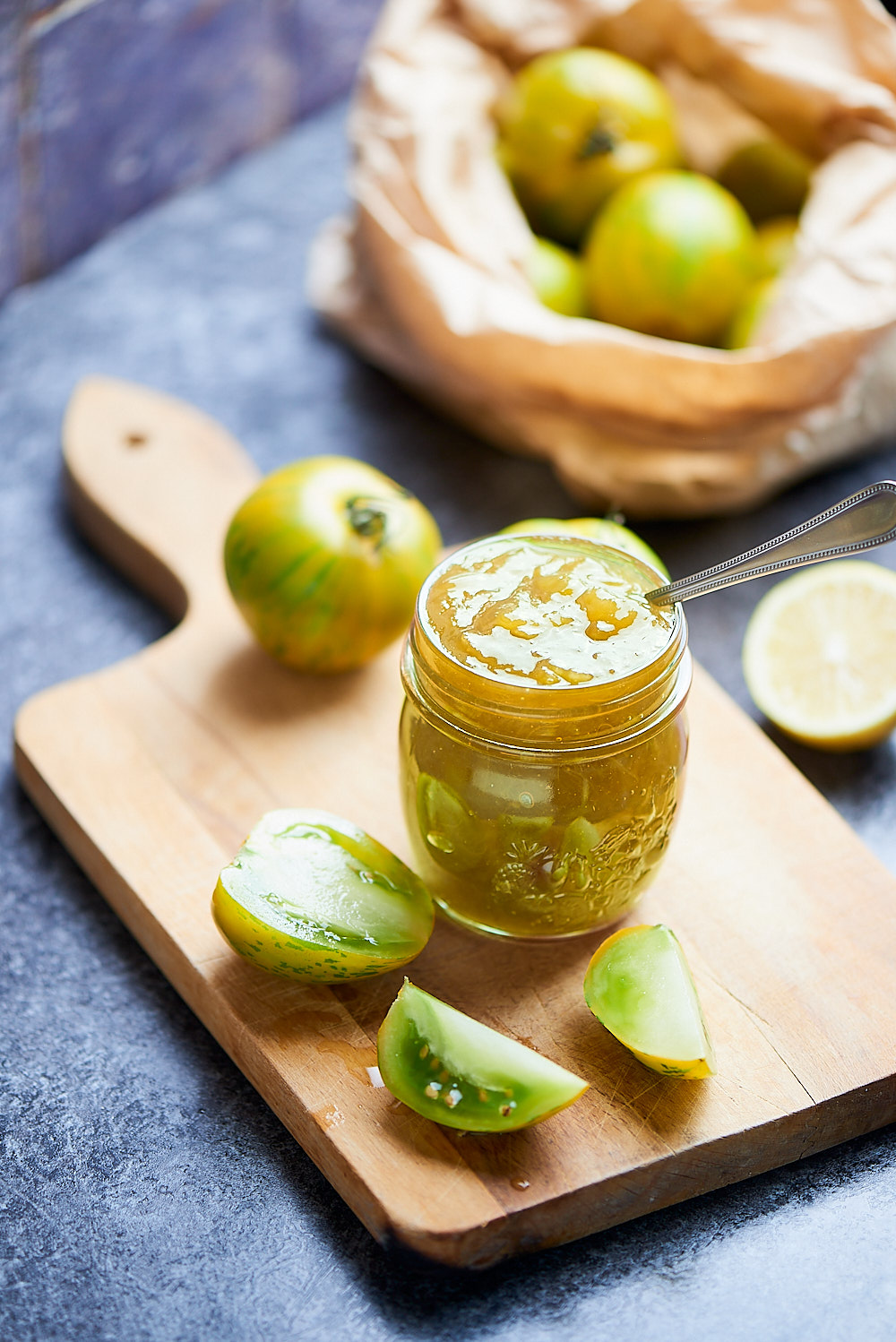 photo culinaire de Confiture de tomate verte