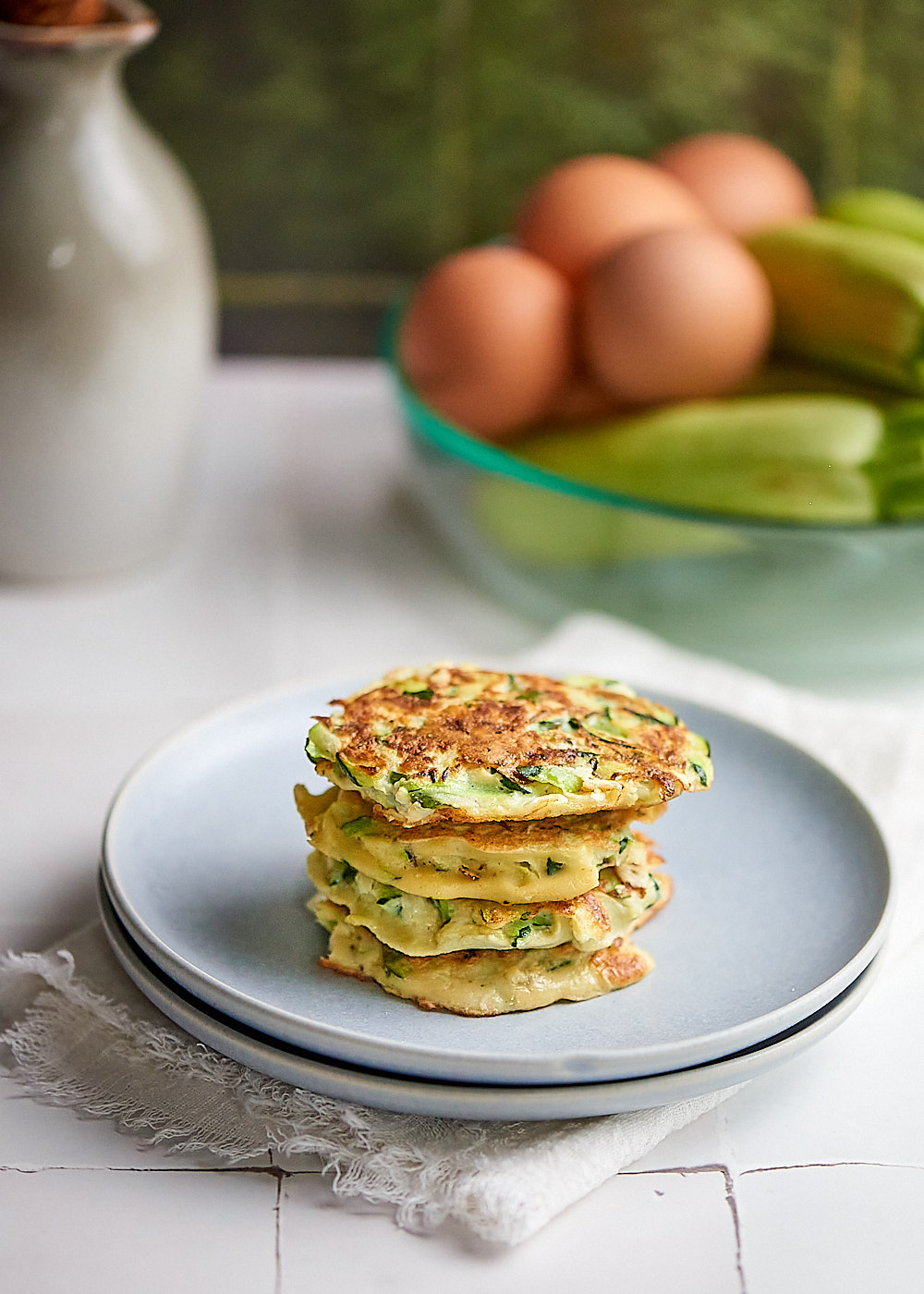 photo culinaire de galettes de courgette