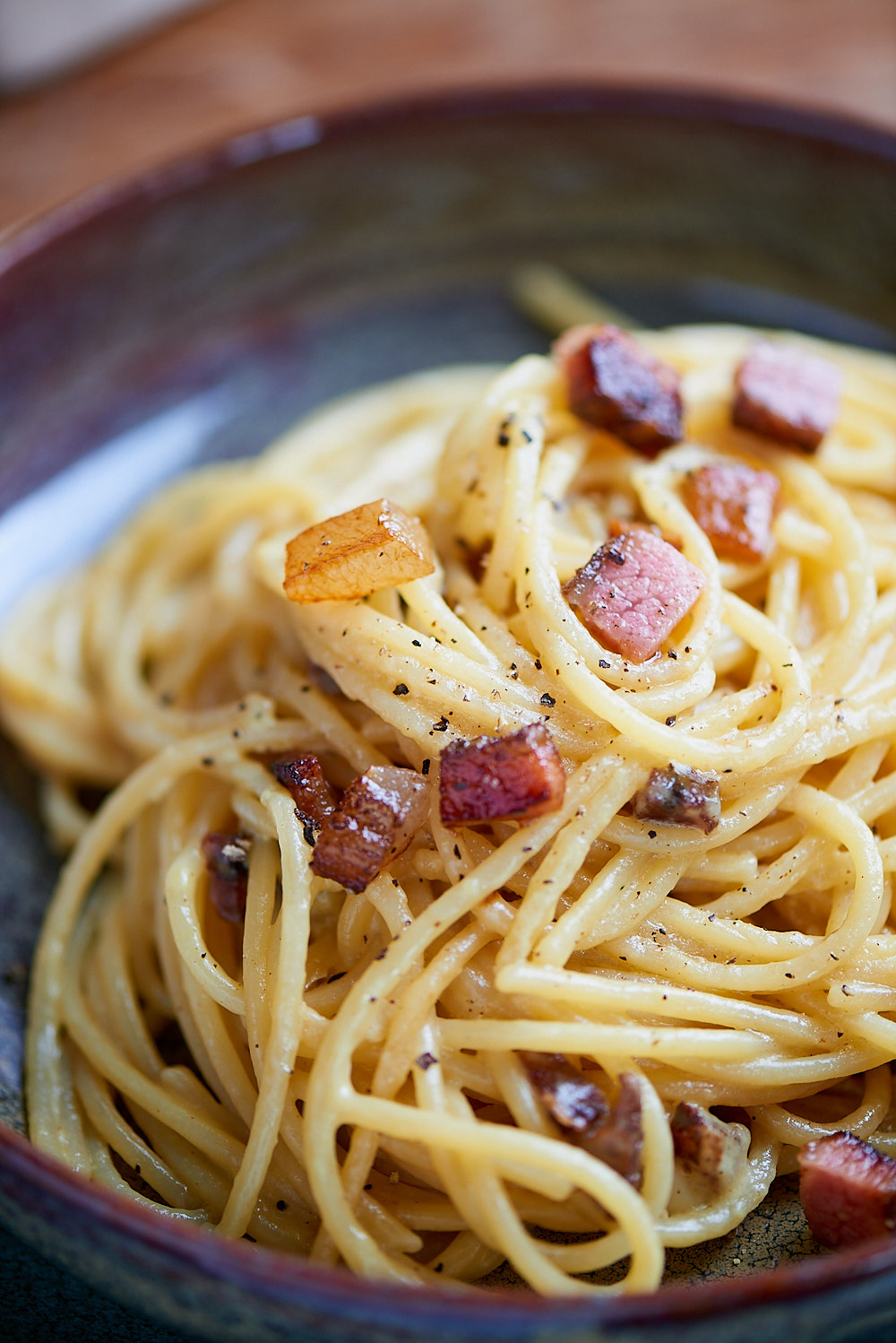 photo de pâtes alla carbonara