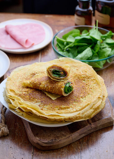 Crêpes à la courge salées