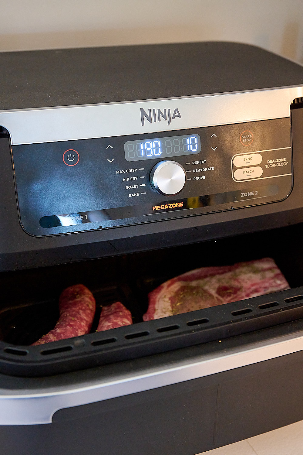 photo du temps de cuisson des viandes à l'airfryer