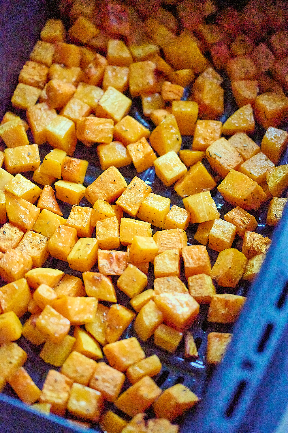 photo de Dés de butternut rôtis à l'airfryer