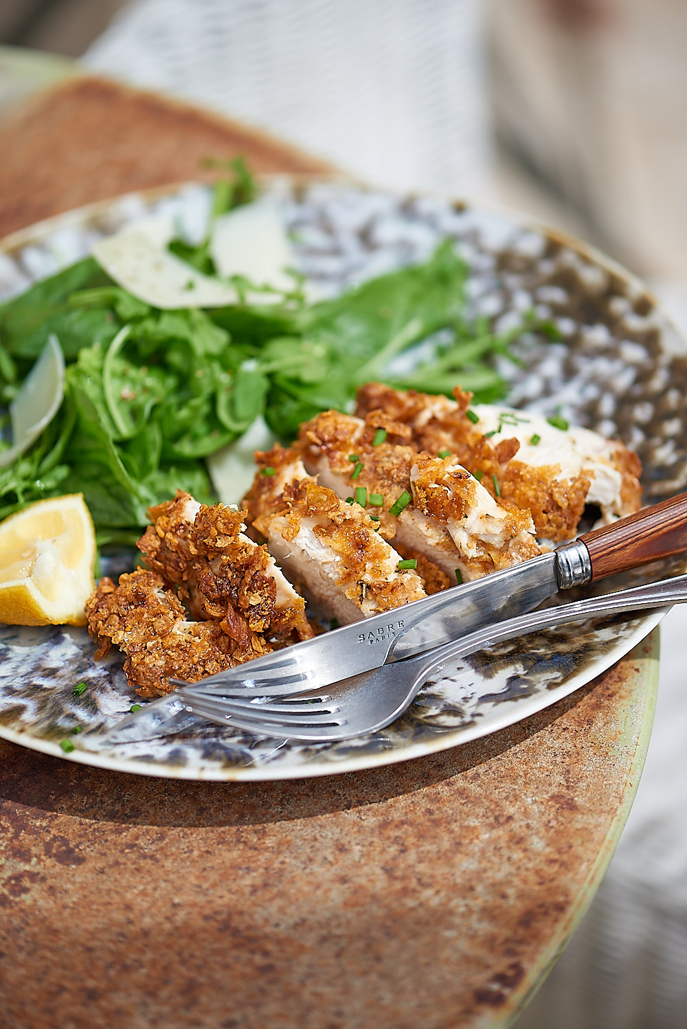 photo de blanc de poulet pané au airfryer