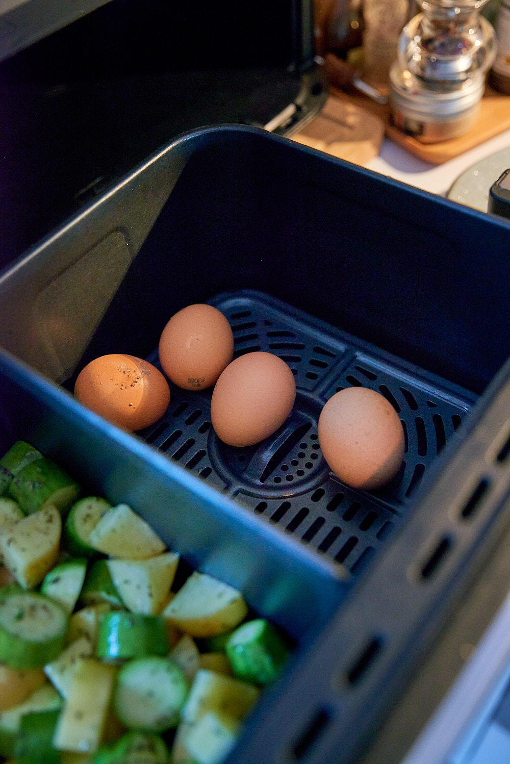 photo de recette d'oeufs durs cuits à l'airfryer de Vanessa cuisine