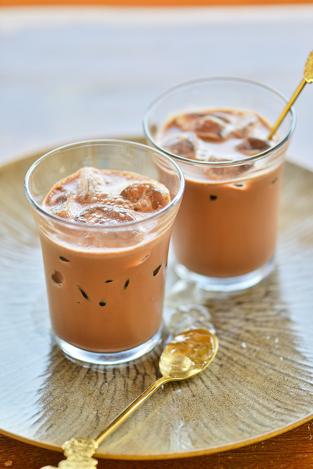 photo culinaire de chocolat frappé