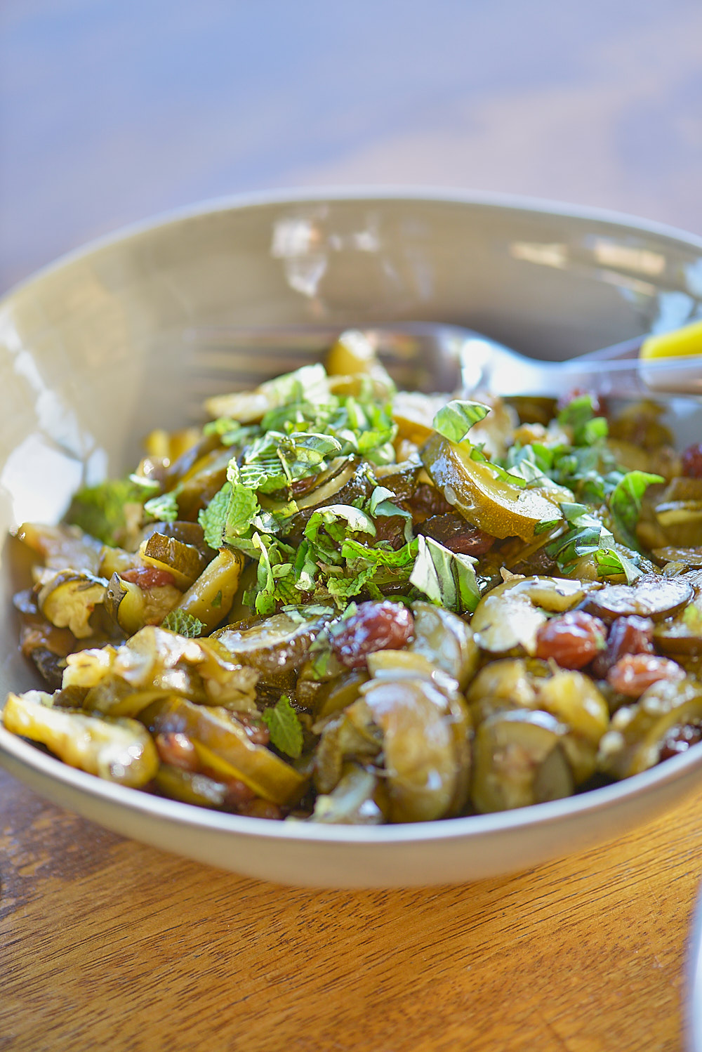 recette de courgettes à l'aigre-douce d'Ottolenghi