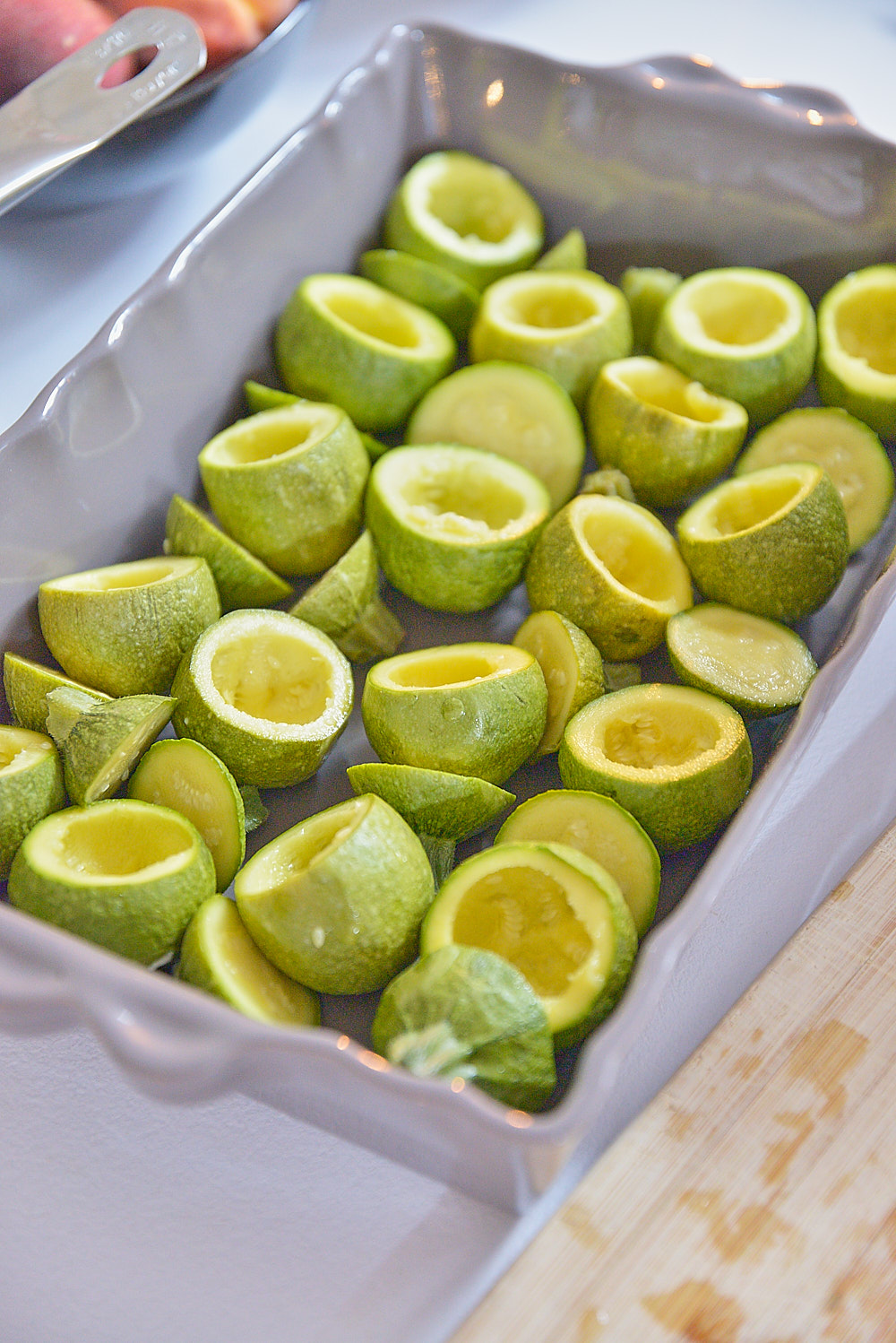 photo de courgettes de Nice creusées