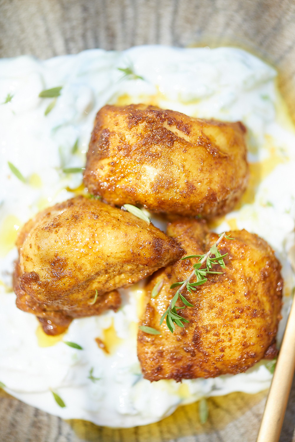 photo culinaire de Poulet mariné aux épices à l'Airfryer