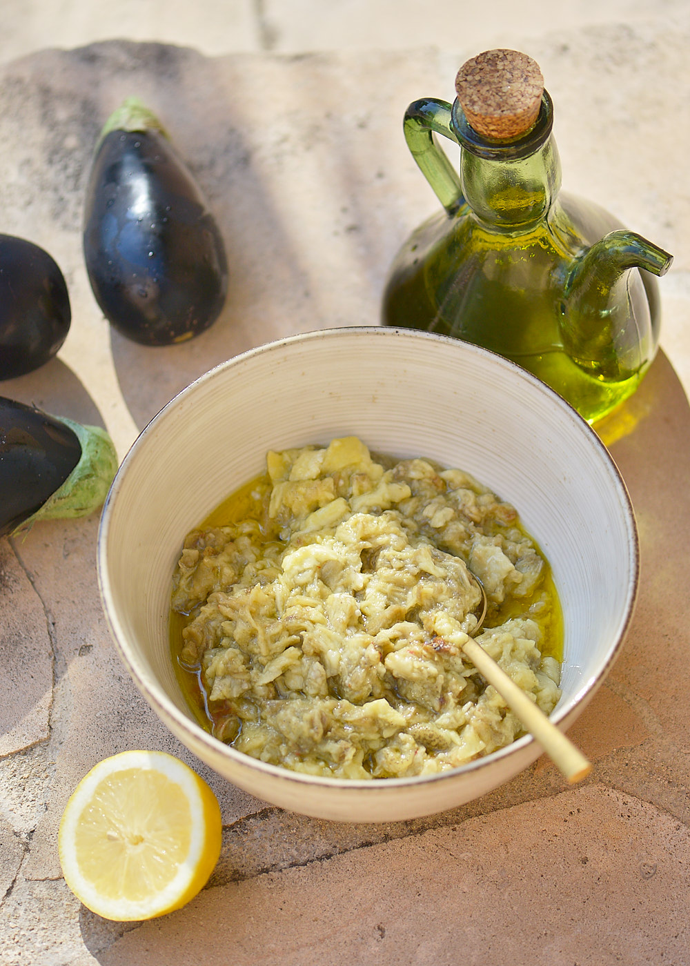 Recette de Salade d'aubergine cuite