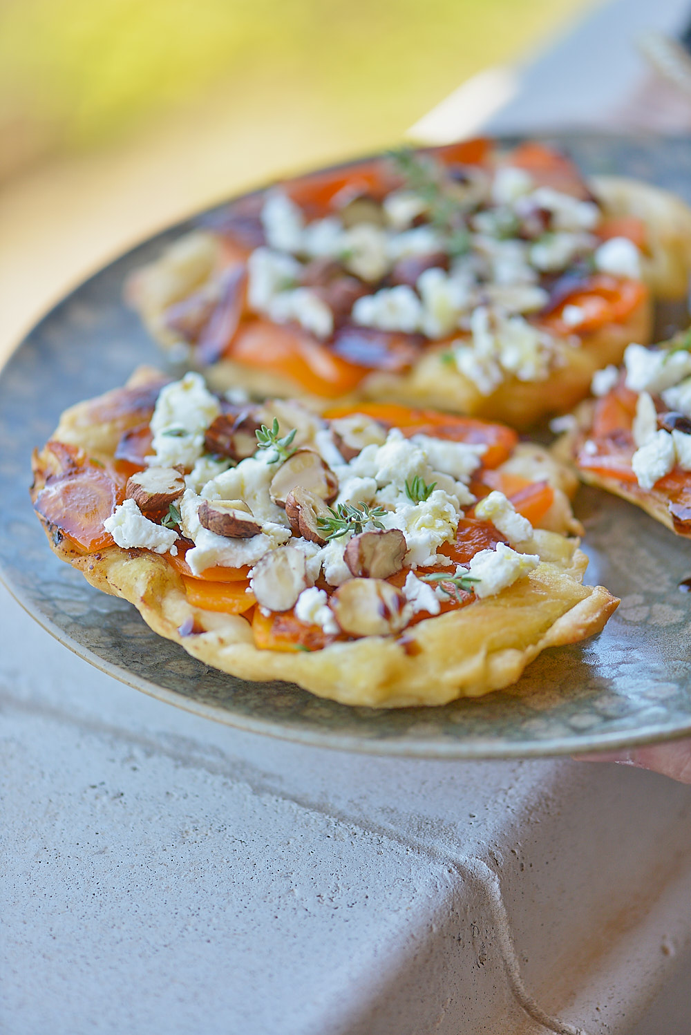 photo des tartes tatin aux carottes et noisettes cuites