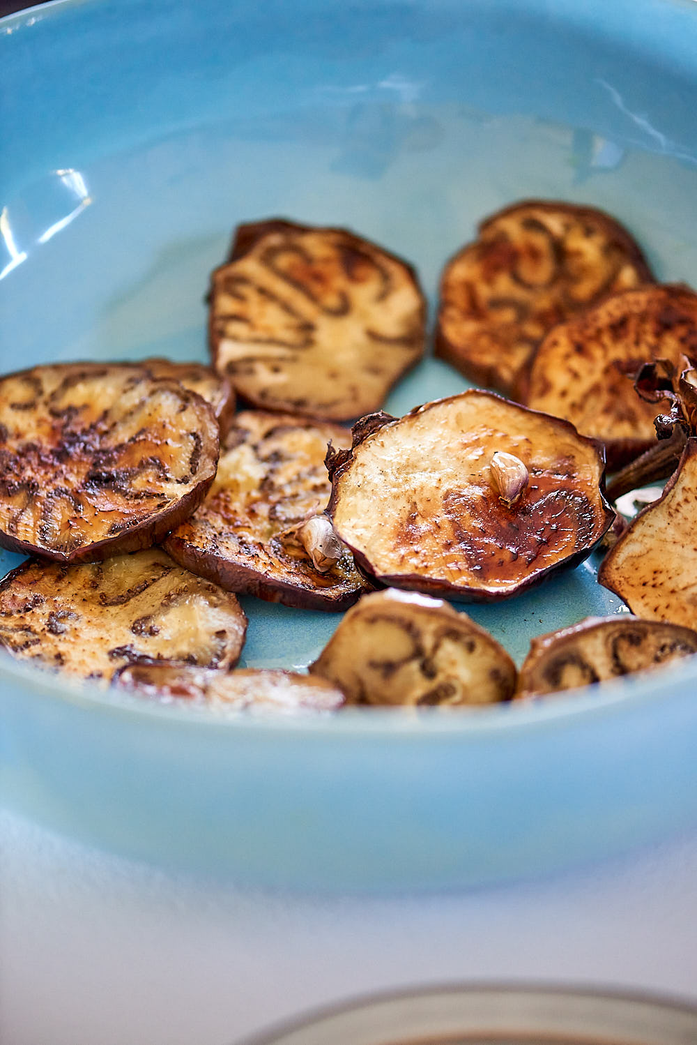 photo d'aubergines rôties au airfryer