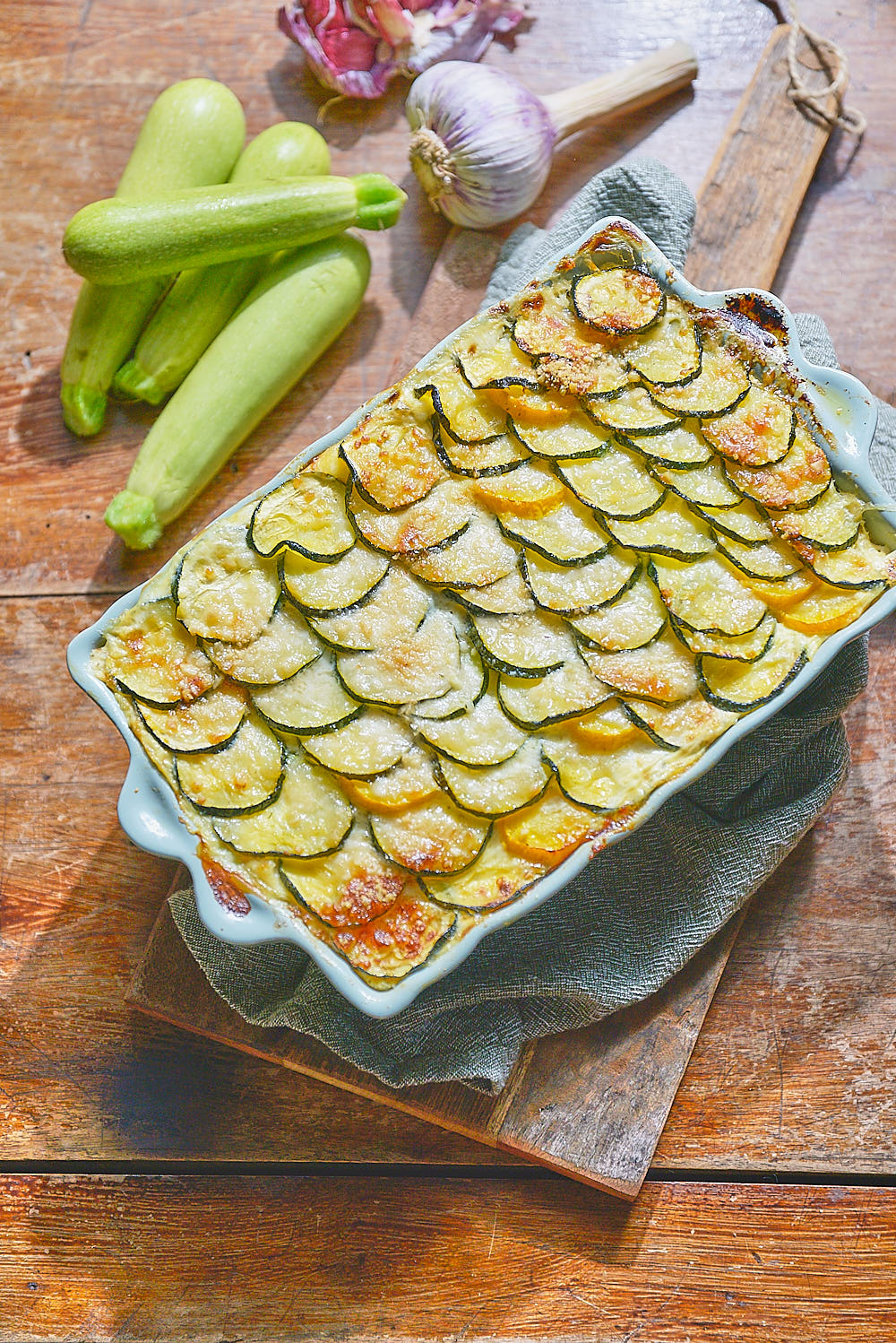 recette de gratin de courgette à la brousse