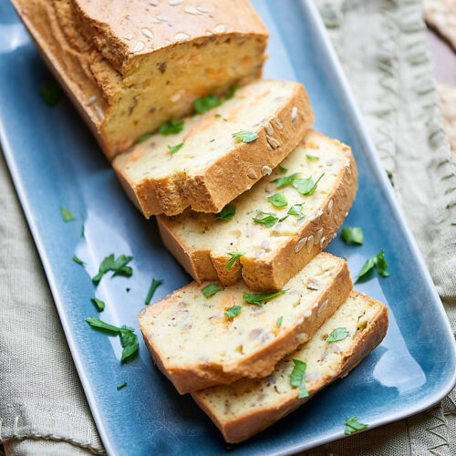 recette de cake au saumon fumé au airfryer