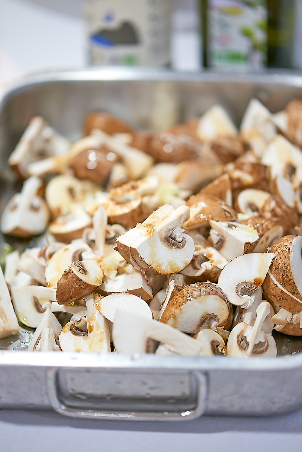 photo de préparation des champignons de Paris à l'airfryer