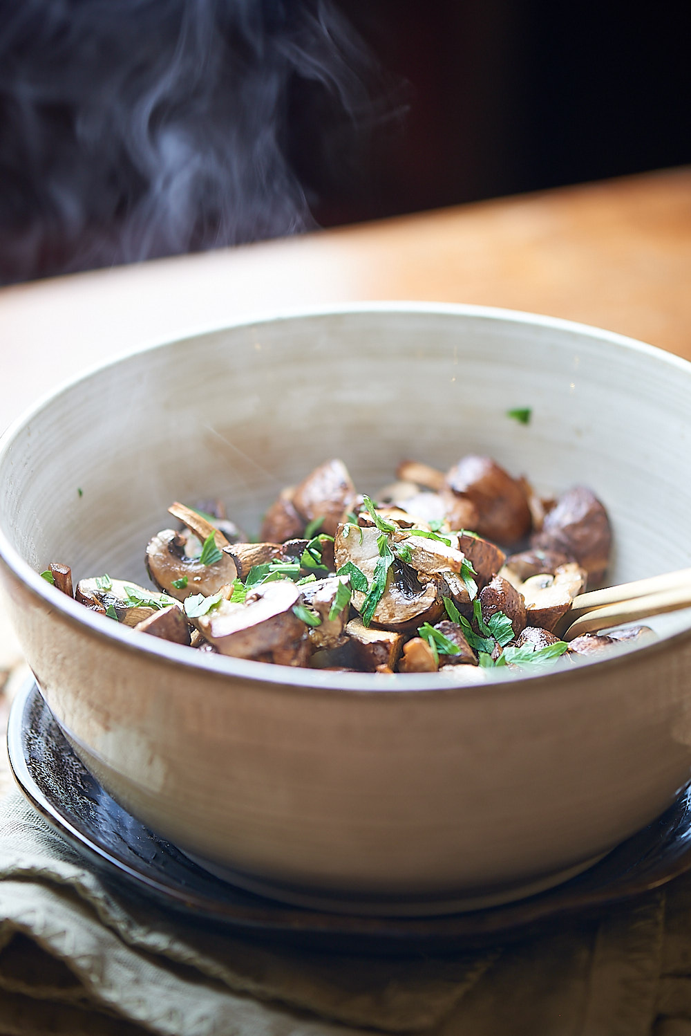 photo des Champignons rôtis à l'airfryer