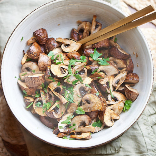 recette de champignons rôtis au airfryer