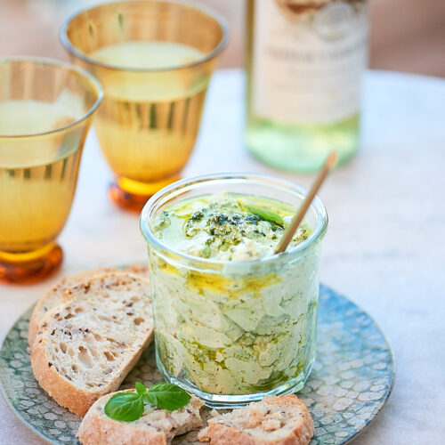 recette de crème de fromage au pistou