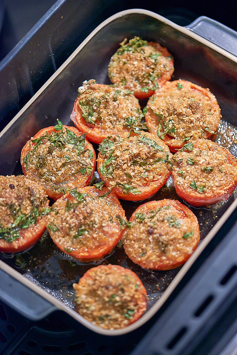 photo culinaire de Tomates à la provençale au Airfryer