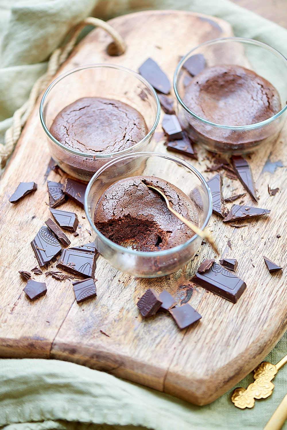 recette de Fondants au chocolat à l'airfryer coeur moelleux